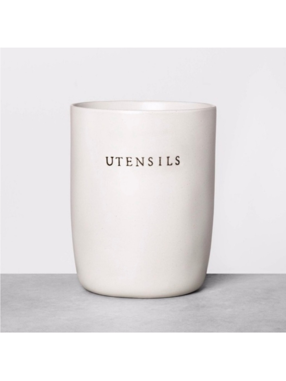 Hearth & Hand Cream Ceramic Utensil Crock